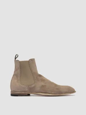 Suede SOLITUDE 004 - Taupe Suede Chelsea Boots