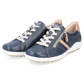 Day Style Sports fan Remonte R1432 Liv 32 Navy Leather Sneaker (Women's)