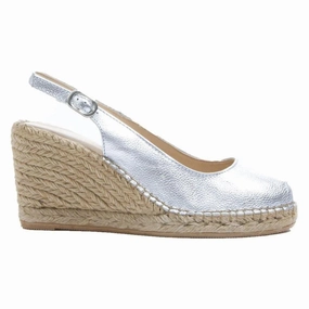 Flexible Macarena Carla4TE White Metallic Wedge Sandal (Women's)