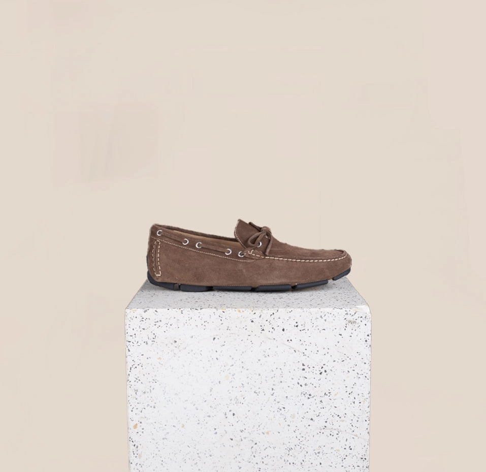 Charming fashionistas - specific benefits Matteo Driving Shoe - Brown Suede