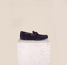 Chic Comfort Matteo Driving Shoe - Navy Suede