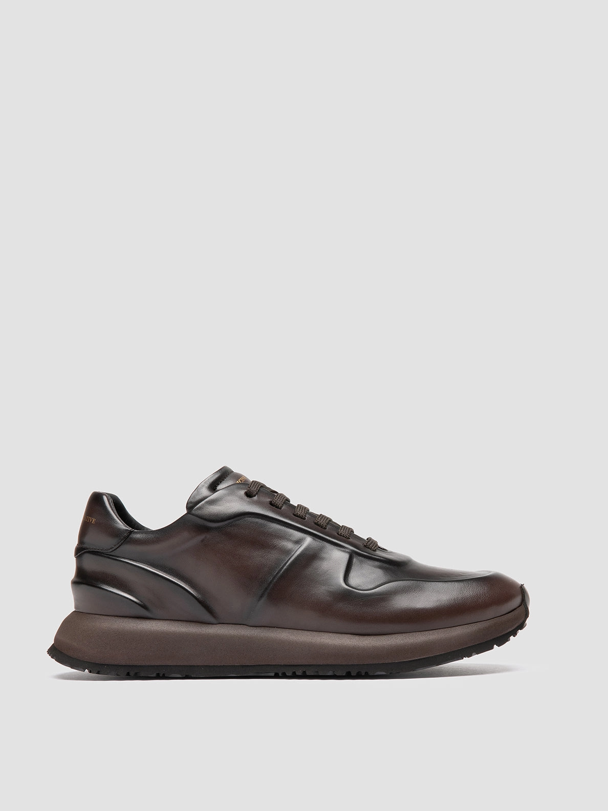 PERSPECTIVE 001 - Brown Leather Sneakers versatile user Structured ease