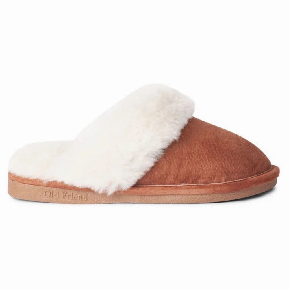 Effortless Sandal Fit Relax Beach Footwear Old Friend Scuff Chestnut Slipper (Women's)