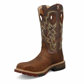 Snake print Men's12" Western Work Boot