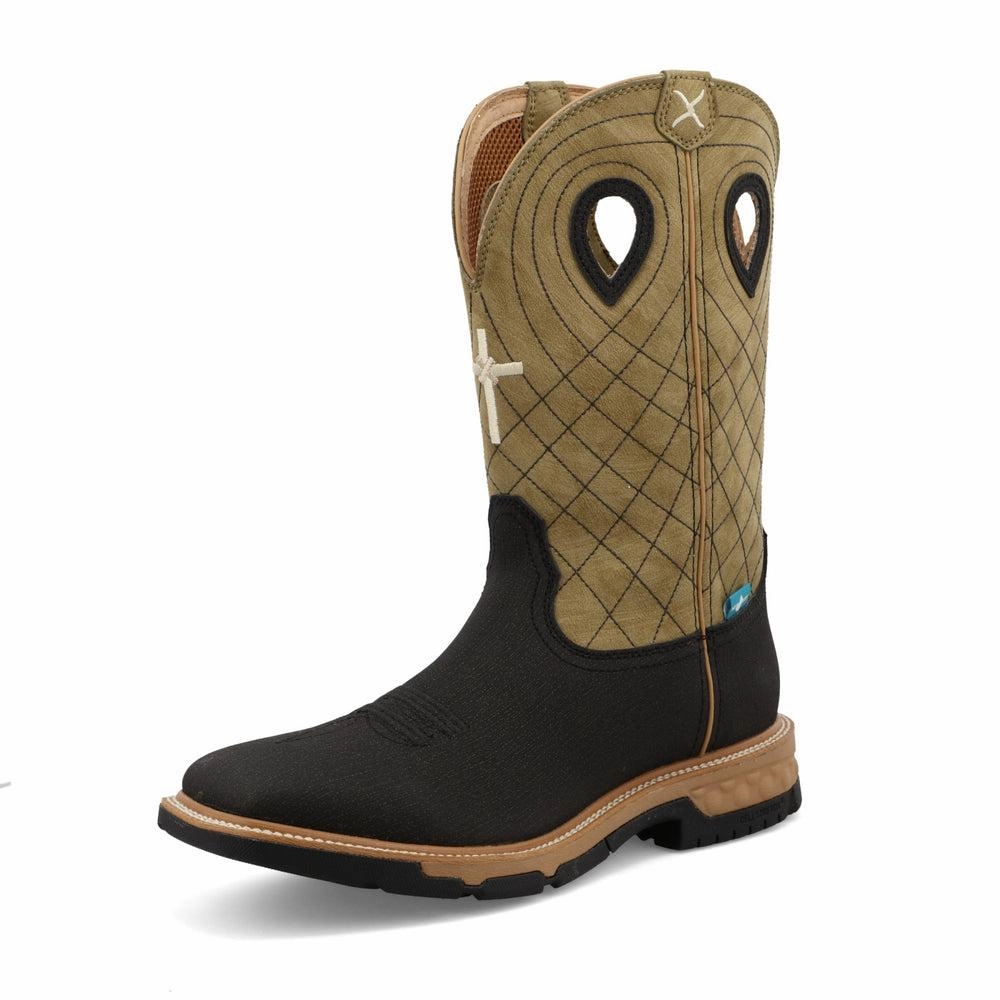 Men's12" Western Work Boot High-Top Style Soft Inner Lining