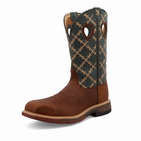 Festival Vibe Anti-Slip Function Men's12" Western Work Boot