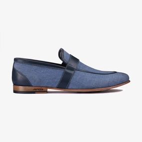 Washable day trip Men??s Blue Denim Slip-on Loafer