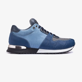 Men's Denim Croc-Effect Matte Sneaker Anti Static Lining Insole liner