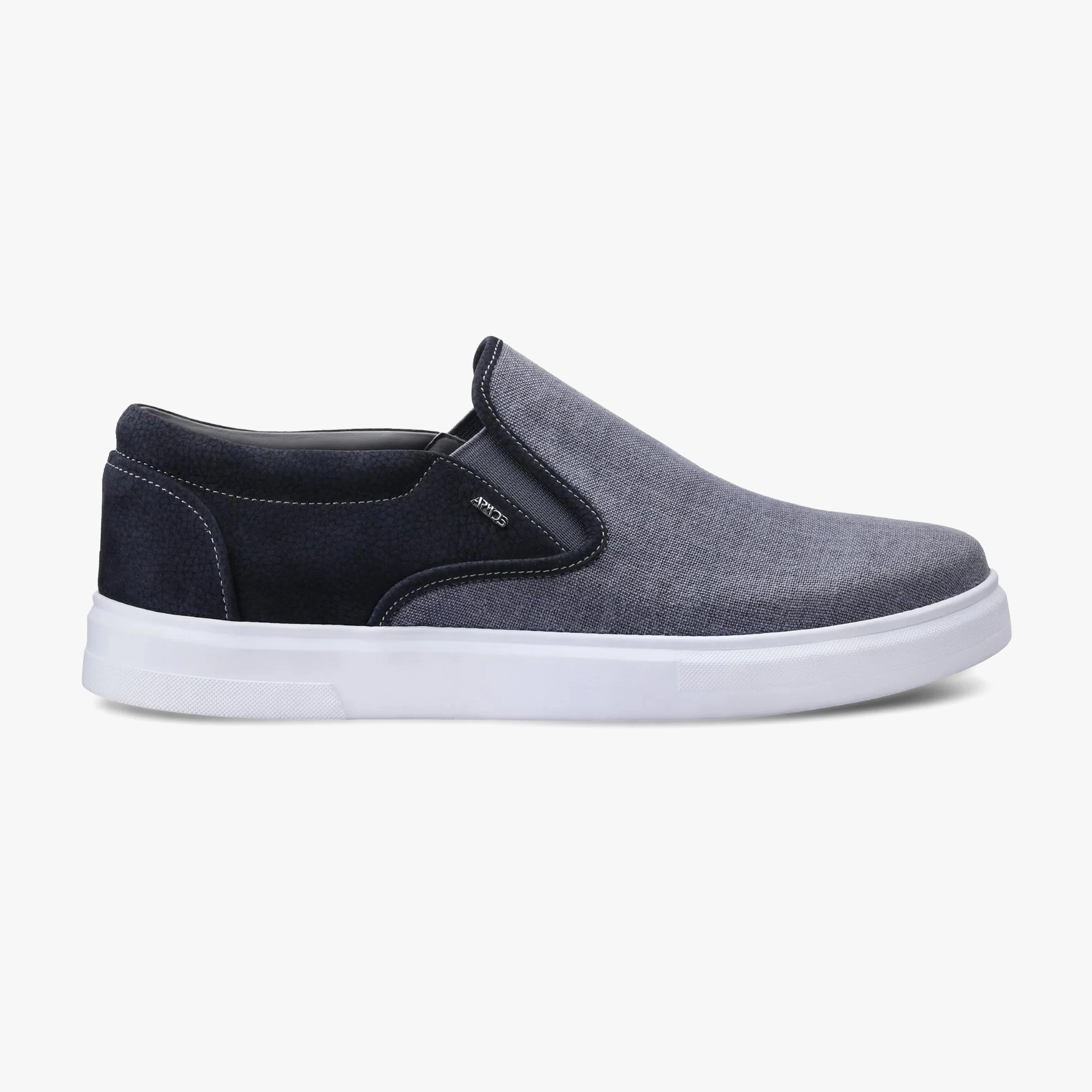 Men's Gray Slip-On Sneaker Non Slip Traction Responsive Use
