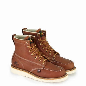 Hard Wear Men's Thorogood AMERICAN HERITAGE ?C 6" TOBACCO MOC TOE ?C MAXWEAR WEDGE?