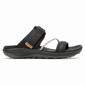 Anti Slip Tread Merrell Terran 4 Slide Black Sandal (Women's)