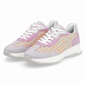 Open Feel Gentle Grip Rieker W1300 Dhara Pastel Multi Leather Sneaker (Women's)