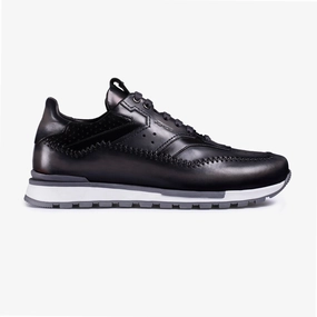 Structured shock absorption Non Slip Outsole Men's Gray Patina Leather Sneaker