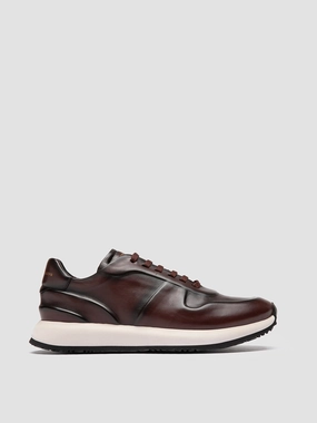 PERSPECTIVE 001 - Brown Leather Sneakers Airflow Optimized cool kids' designs