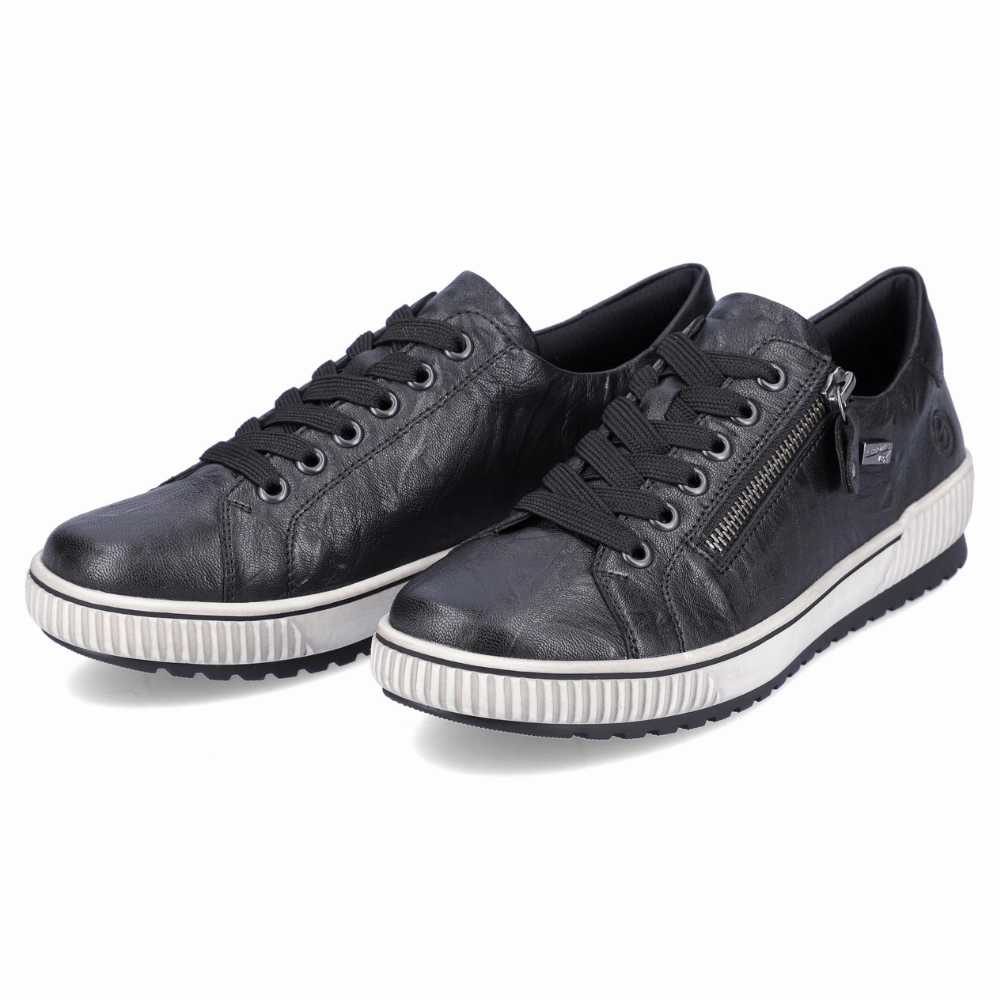 Style Daily Remonte D0700 Maditta 00 Sneaker Black Leather (Women's)