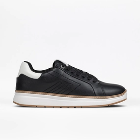 Gym Life Reinforced toe box Men's Black Leather BILLY Comfort Luxe