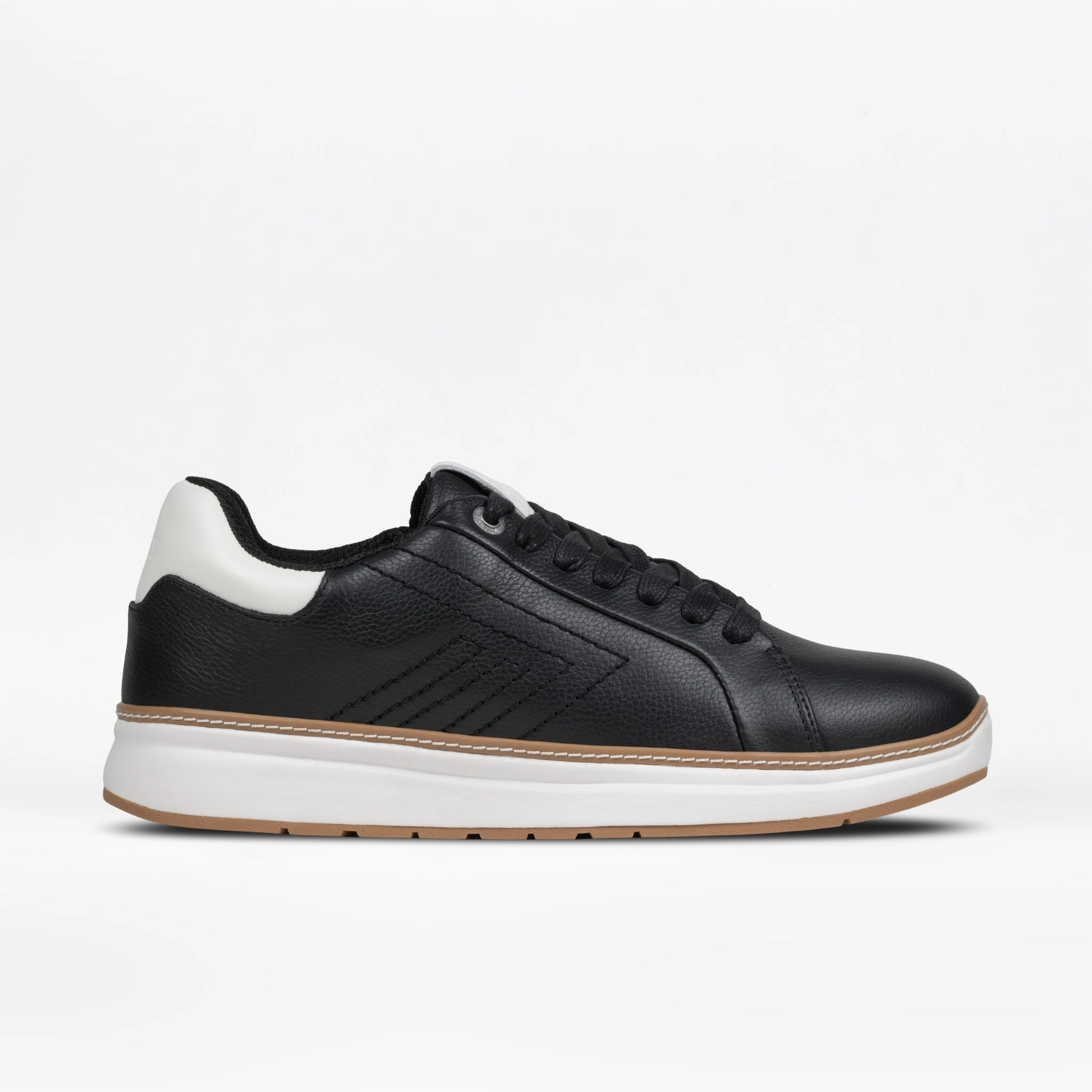 Gym Life Reinforced toe box Men's Black Leather BILLY Comfort Luxe