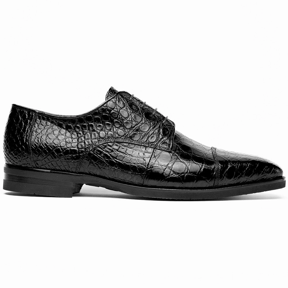 Adaptive Fit Technology 21-532-BKM ANDREA Crocodile Lace Up, Black