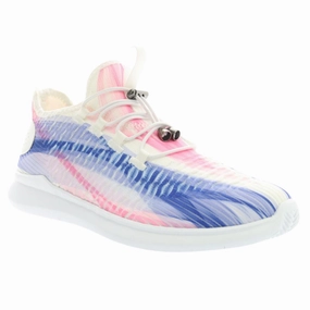 work commute Propet TravelBound White/Peri Sneaker (Women's)