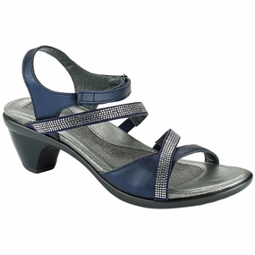 Strappy Naot Innovate Polar Sea/Navy Rhinestones Sandal (Women's)