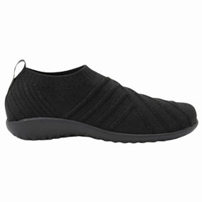 Naot Okahu Black/Silver Sparkle Knit Sneaker (Women's) Child Hike Weekend Vibes