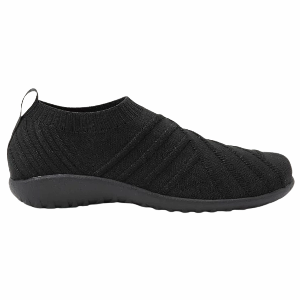 Naot Okahu Black/Silver Sparkle Knit Sneaker (Women's) Child Hike Weekend Vibes