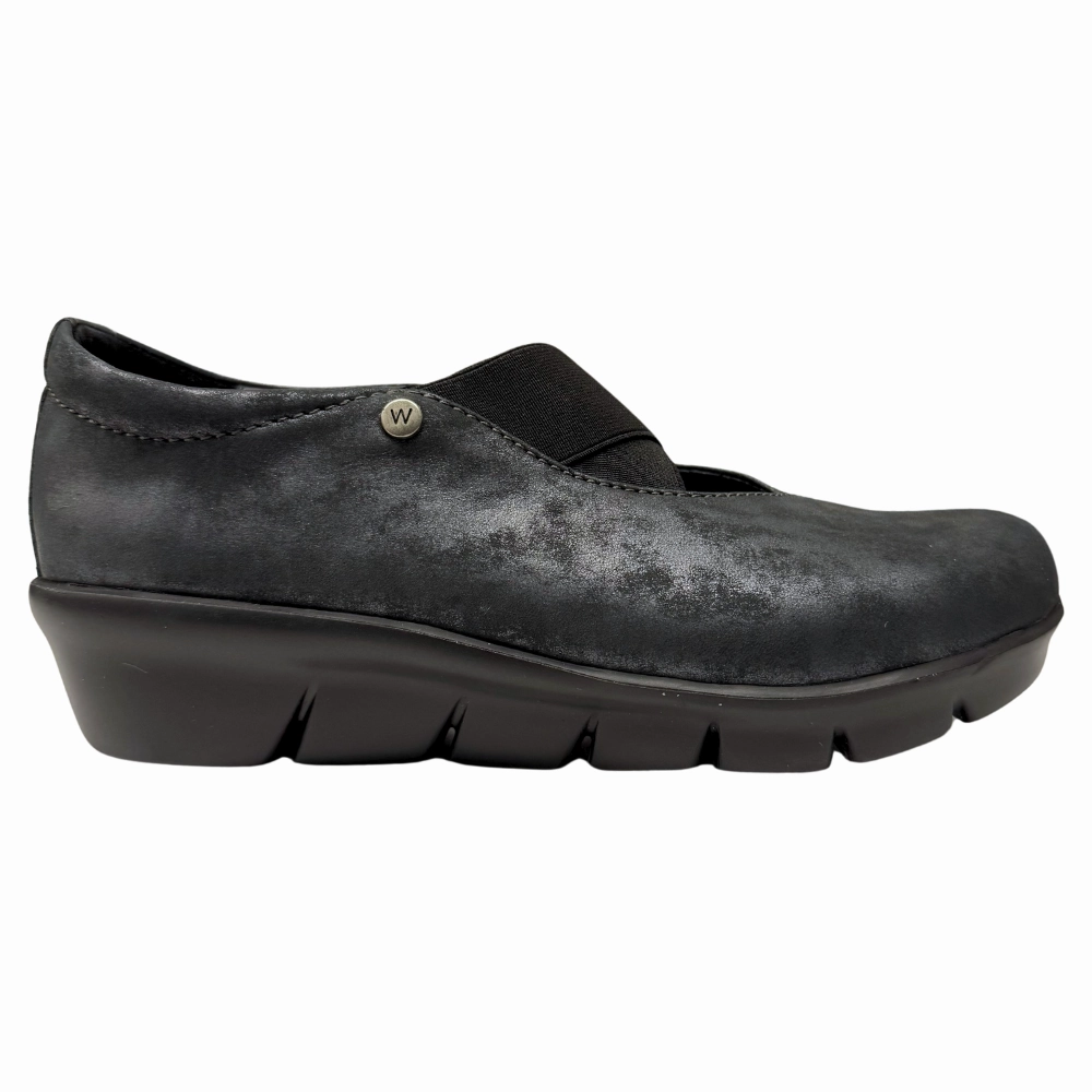 Wolky Cursa Black Amalia Nubuck Shoe (Women's) Step Comfort