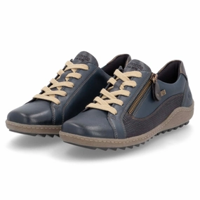 All Matching Simple Line Remonte Liv 40 Pazifik/Ozean/Antique Leather Sneaker (Women's)