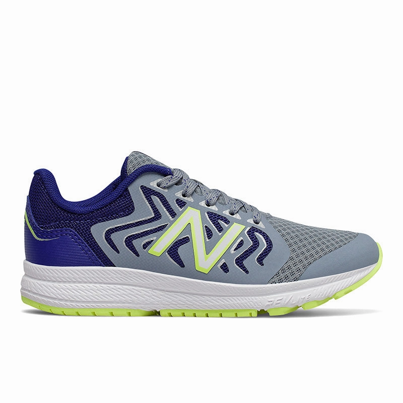 New Balance 519 - Boys Reflection / Marine Blue / Lemon Slush Pack Safe Barefoot Feel Design