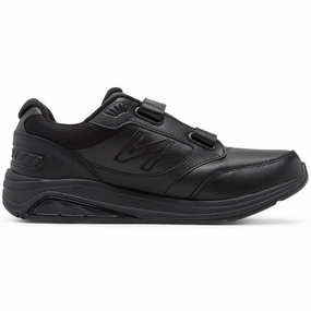 New Balance 928v3 Hook-and-Loop Black Leather (Men's) Easy Walking Simple Match
