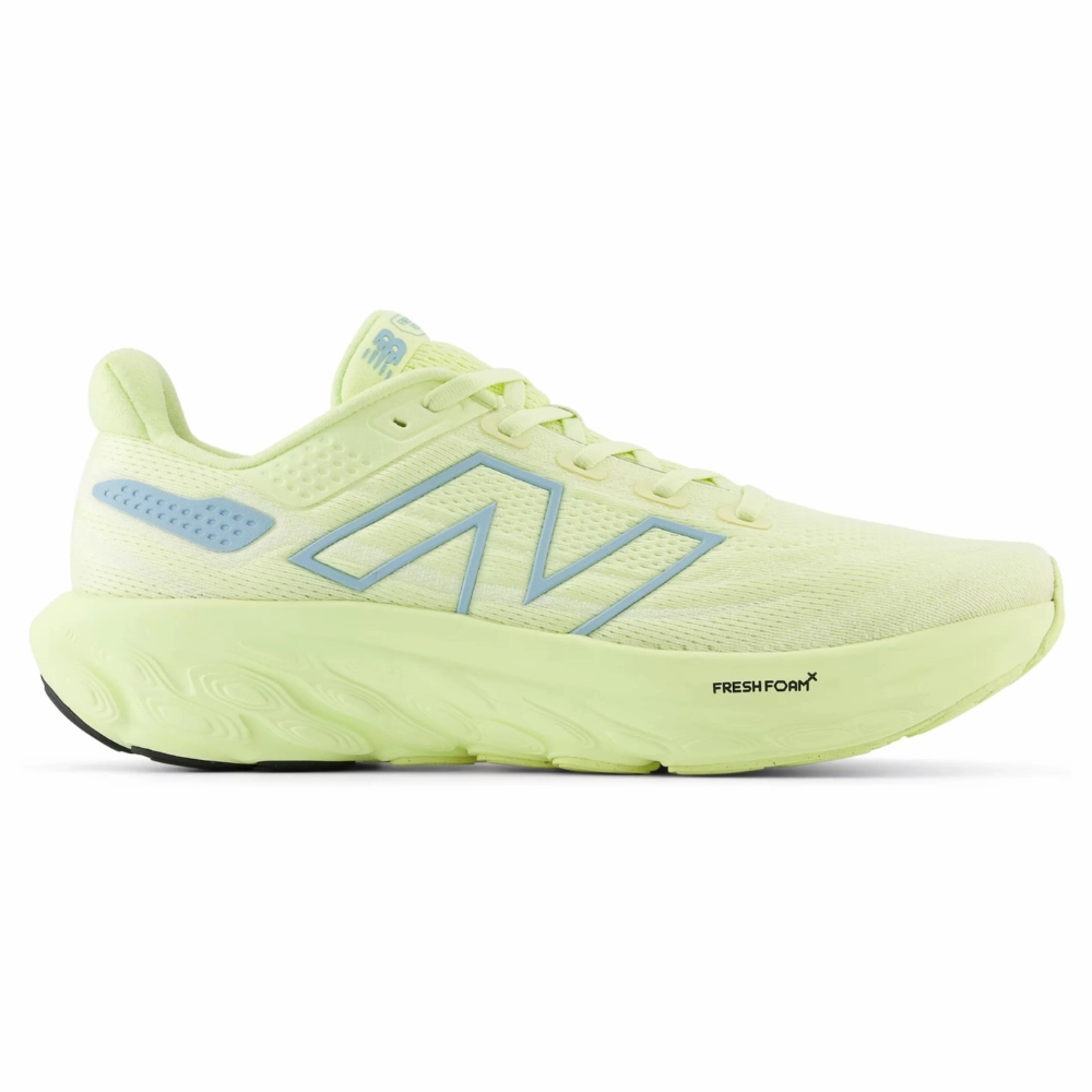 New Balance Fresh Foam X 1080v13 Limelight/Chrome Blue Running Shoe (Women's) TPU sole Step Stability