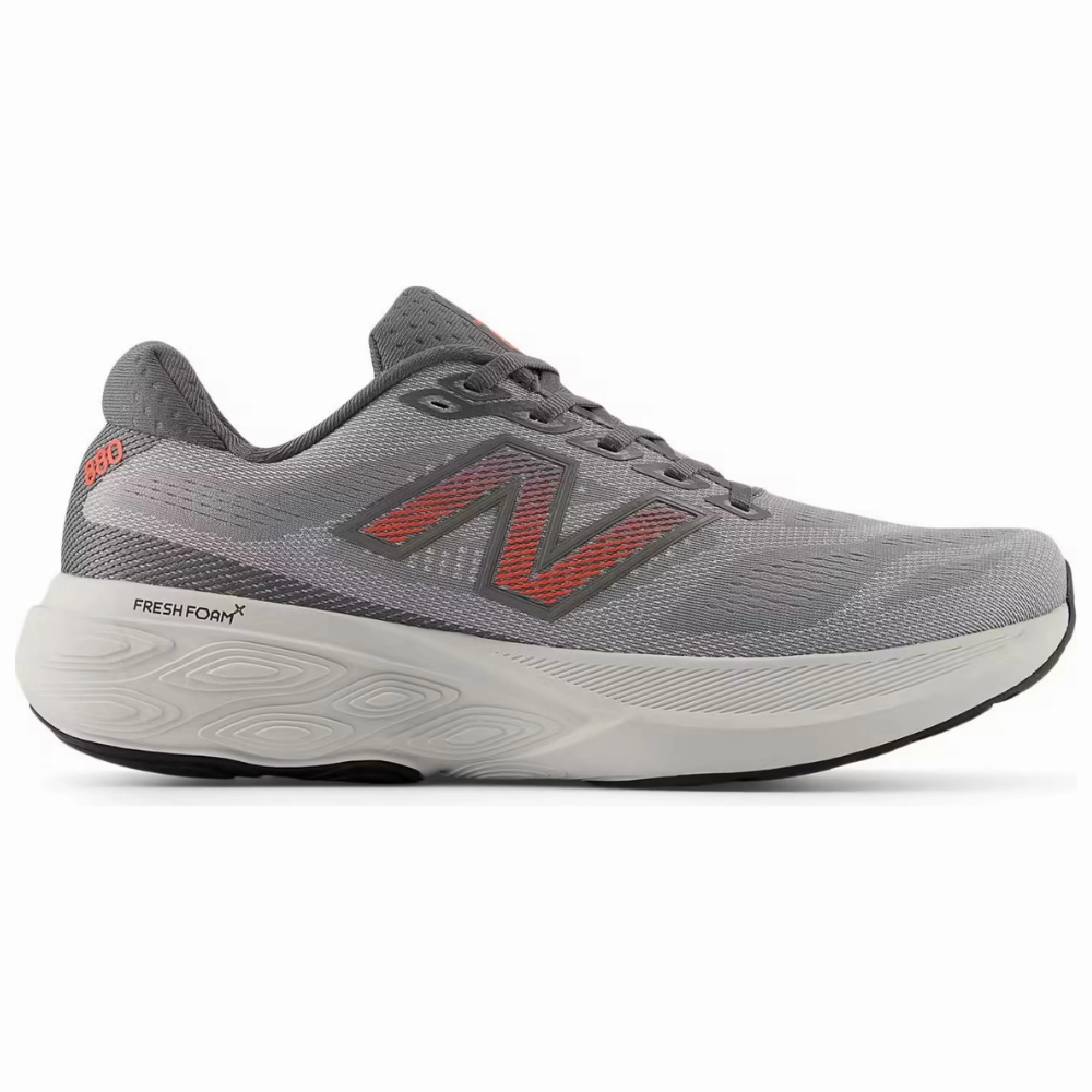 New Balance Fresh Foam X 880v15 Slate Grey/Reflection/Urgent Red Running Shoe (Men's) Feather Soft