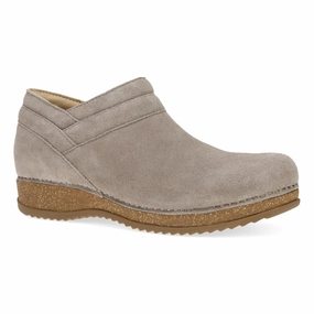 Slip Resistant Traction Classic Chic Muriel Taupe Suede