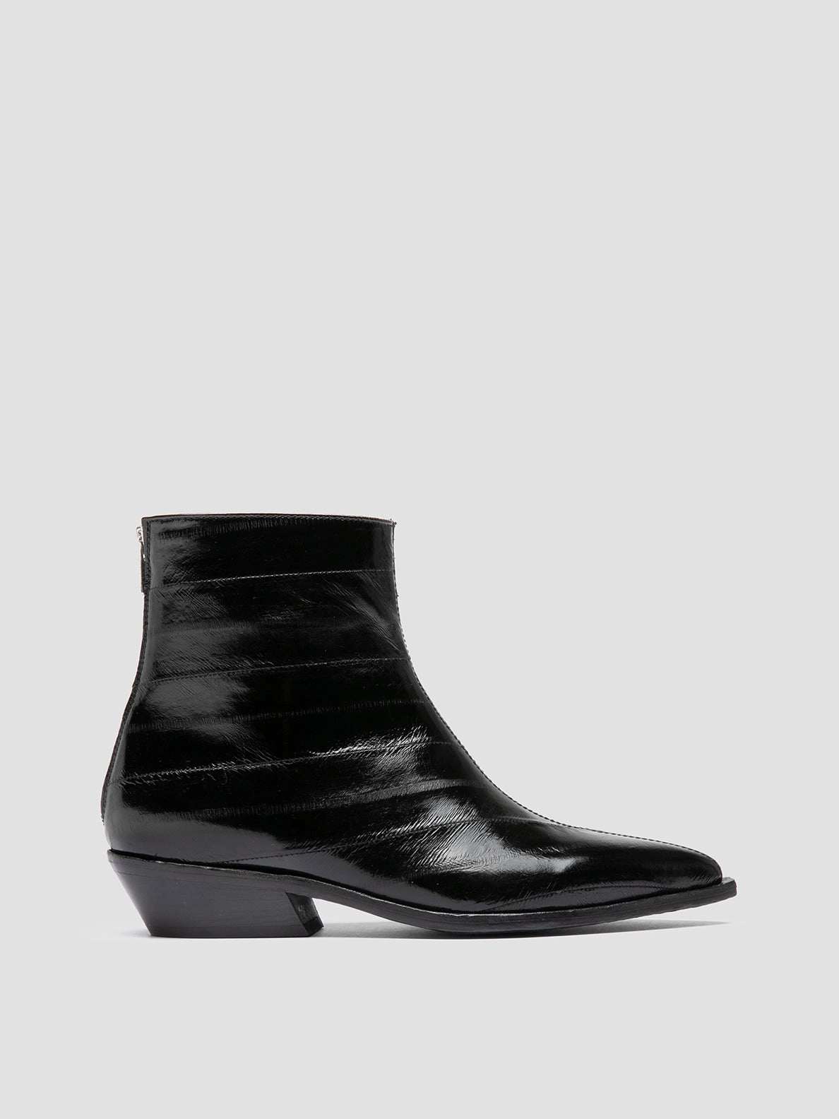 Easy To Clean NOELIE DD 109 - Black Leather Zipped Boots