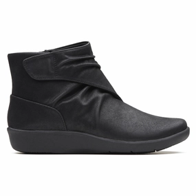 Clarks Sillian Tana Black Synthetic Boot (Women's) Motion Friendly Comfortable Fitment