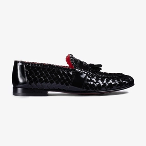 Arch support Smart Look Men's Black Patent Leather Tassel Loafer