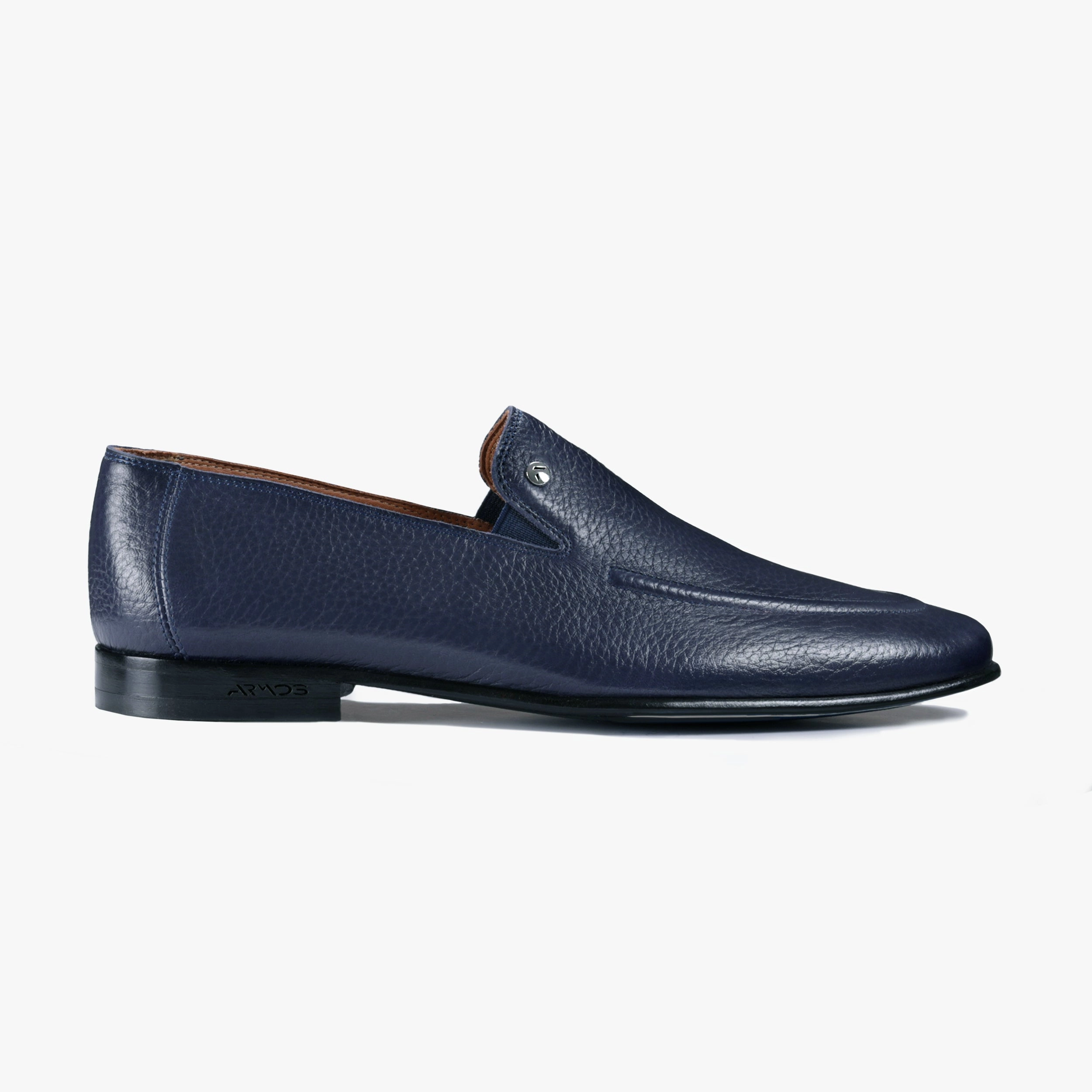 Men's Navy Blue Leather Loafer Minimalist Market Walks