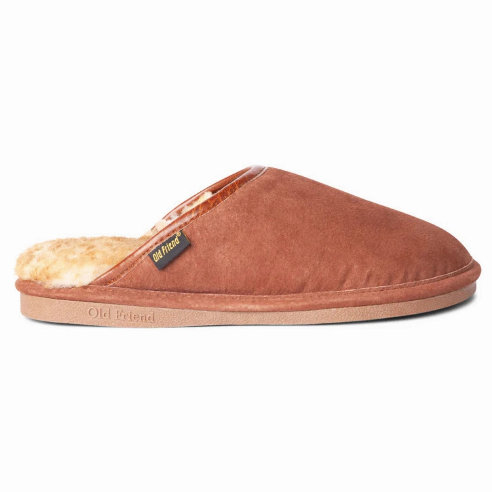 Old Friend Scuff Chestnut Slipper (Men's) Comfort Padding