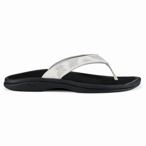 OluKai 'Ohana Bright White Flip Flop Sandal (Women's) Stylish Casual Footwear