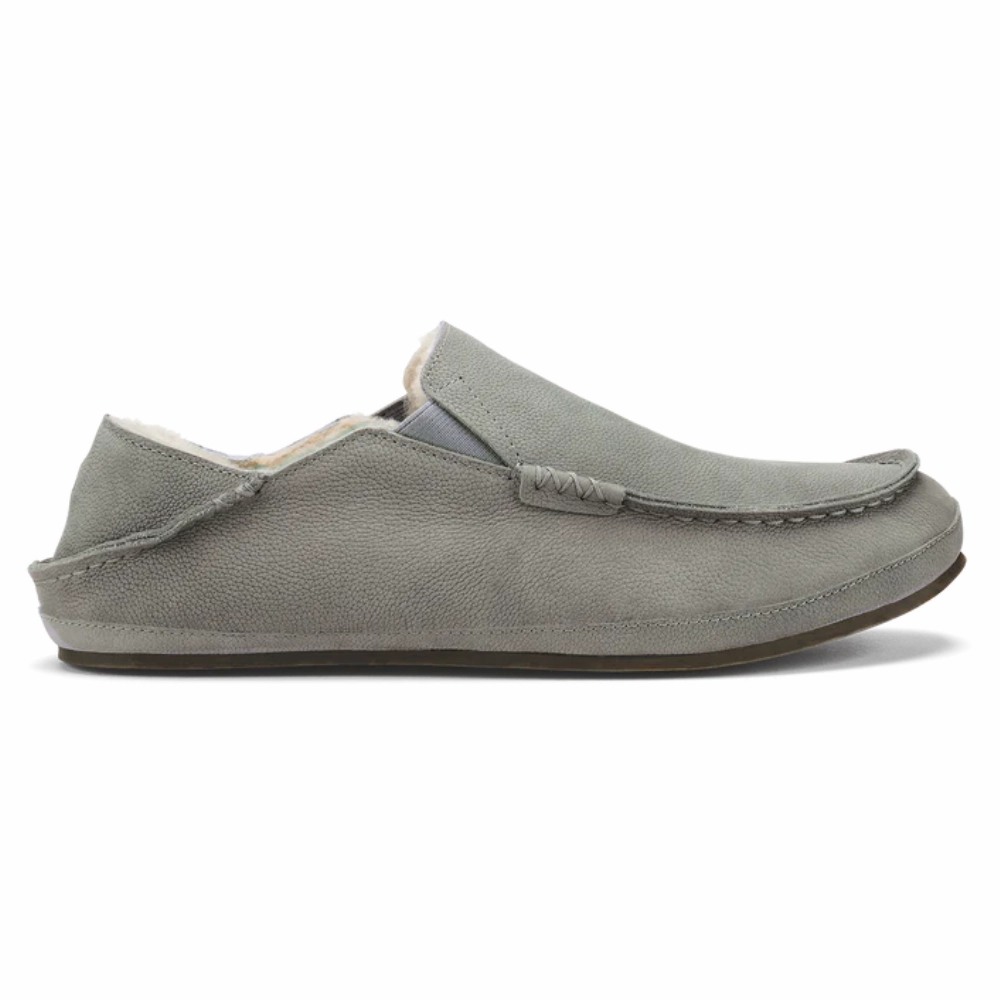 OluKai Molo?? Sharkskin Grey Slipper (Men's) Minimalist Everyday Use