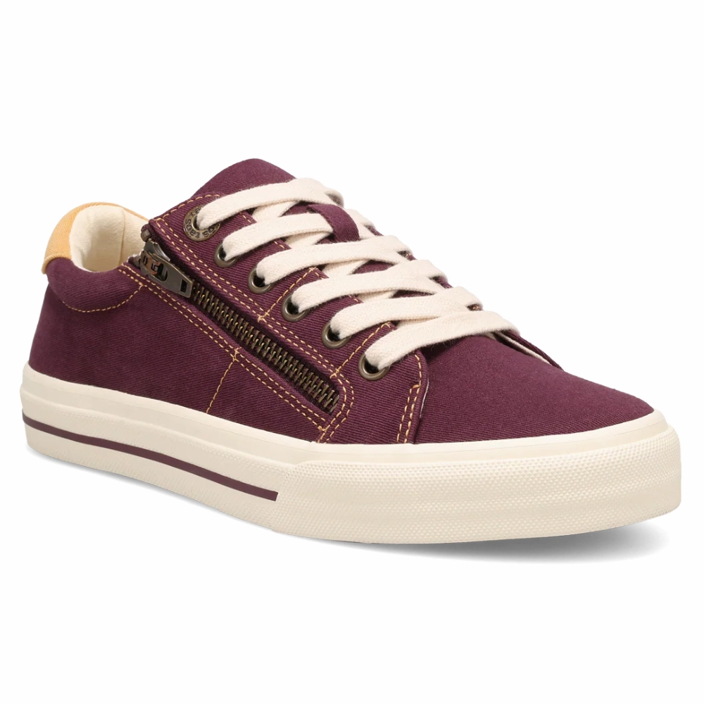 Rubberized Edge Protection Canvas Taos Z Soul Plum/Maize Canvas Sneaker (Women's)