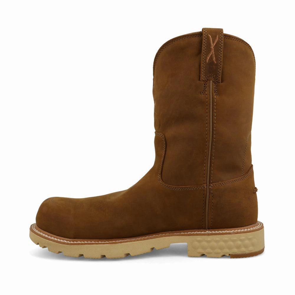 Men's10" Work Boot Slip-Resistant Sole Metal Edge