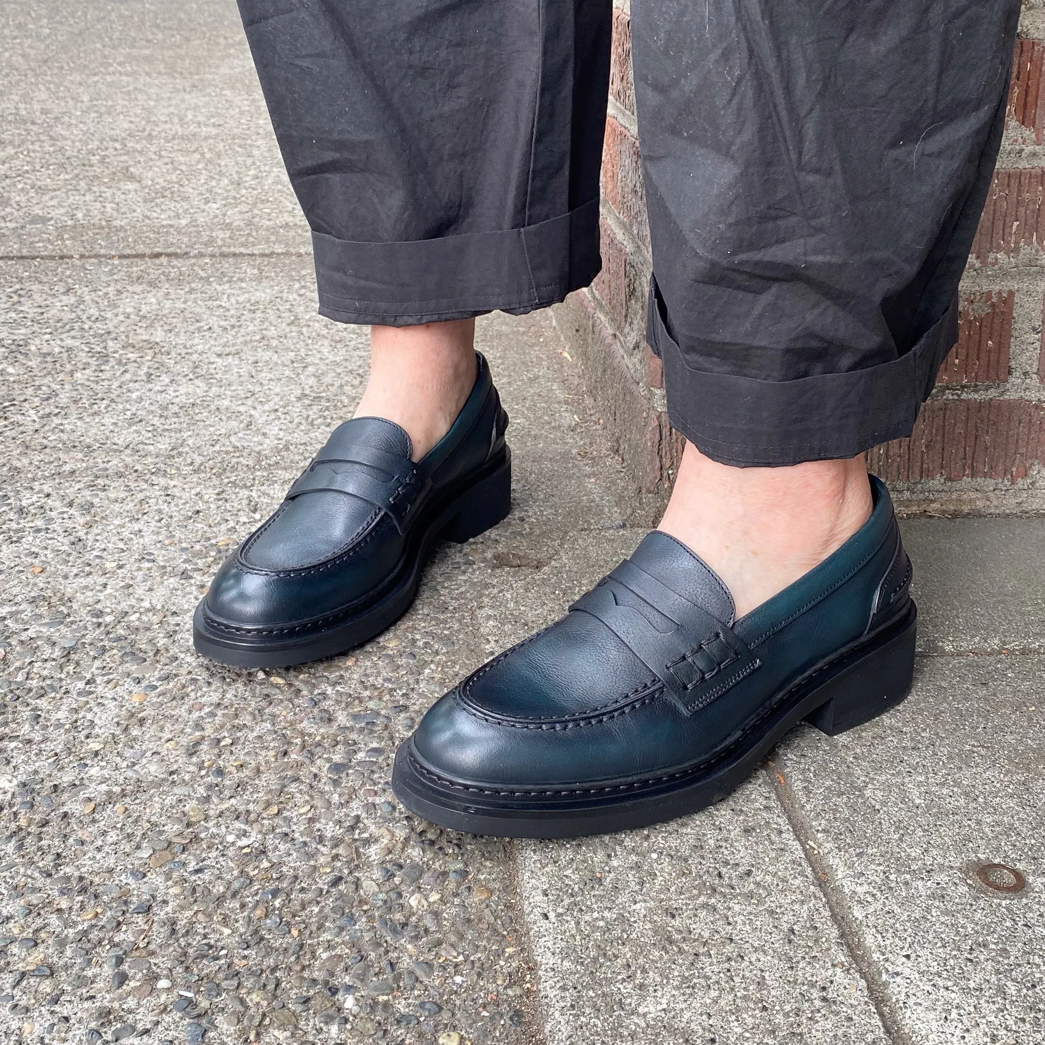 Pantanetti Navy Loafer Park Ready