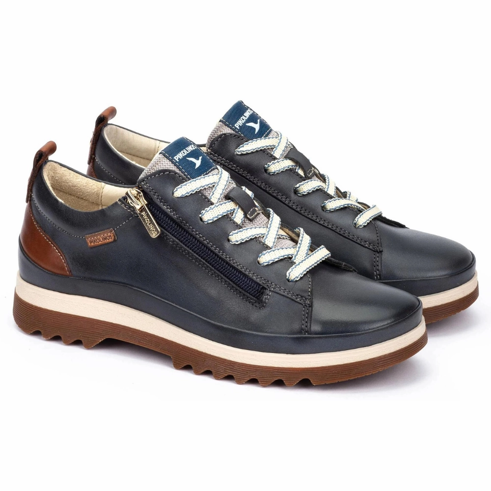 Pikolinos Vigo Ocean Leather Shoe (Women's) Silver Glow Recycled Components