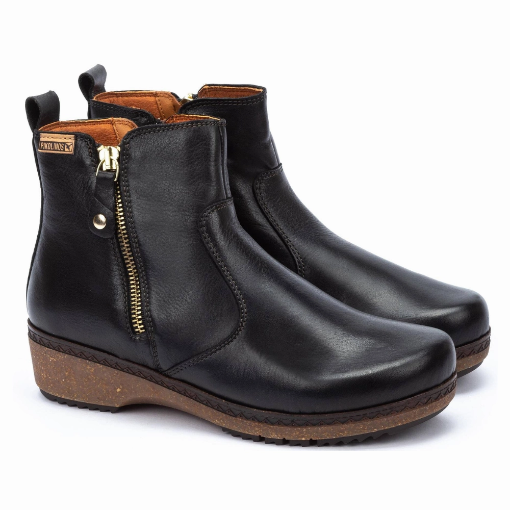 Grab Easy Cool Walk Pikolinos Granada Black Leather Boot (Women's)