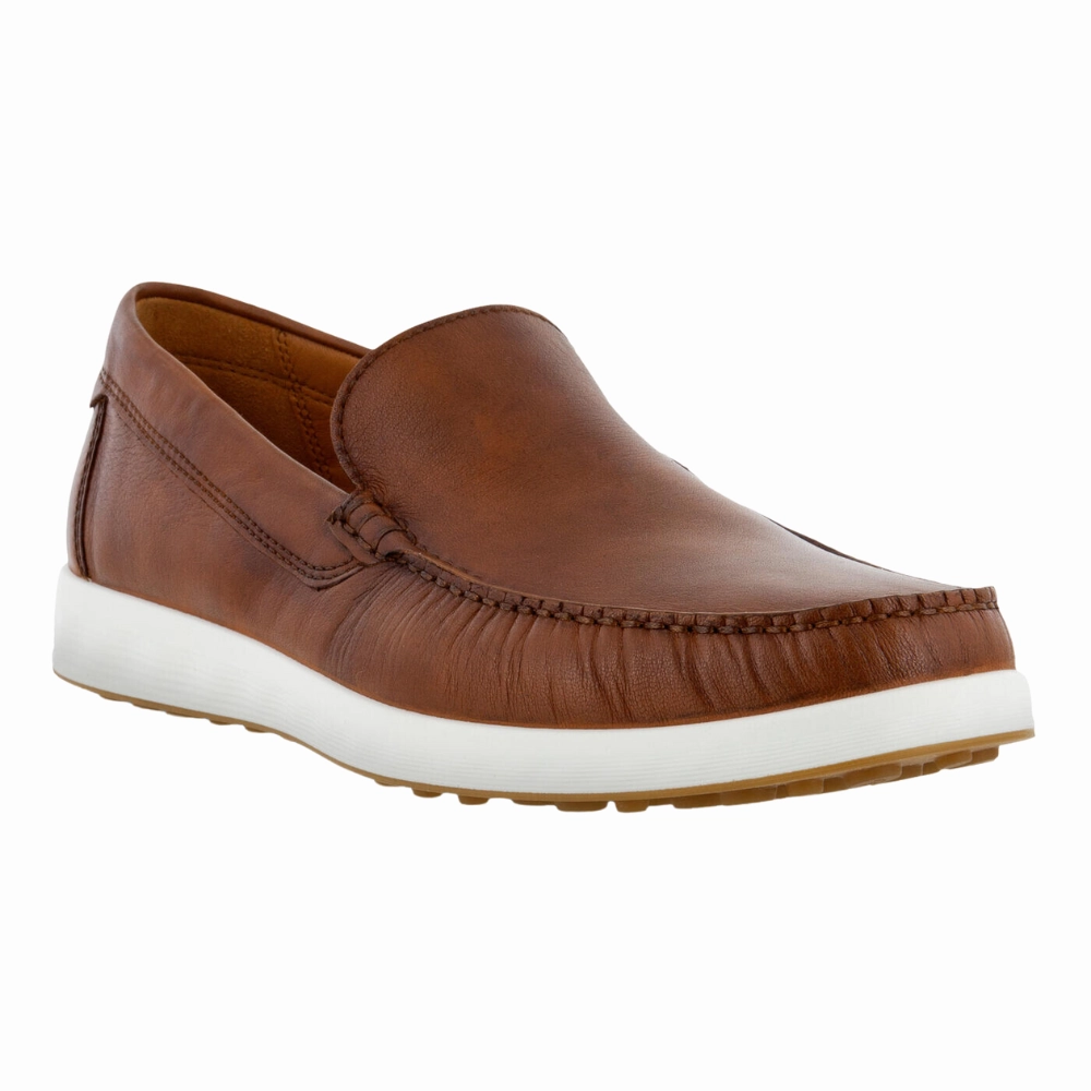 Focused Day Ecco S Lite Moc Cognac Leather Classic Shoe (Men's)