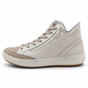 Ara Aurora High Pebble/Cream Top Sneaker (Women's) Neutral Form