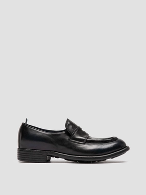 Power Path CALIXTE 020 - Navy Leather Penny Loafers