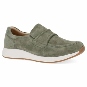 Anti Slip Feature Dansko Clementine Olive Nubuck Sneaker (Women's)