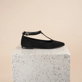 Sorrento - Black Suede heel - cup - level Dynamic Flex Sole